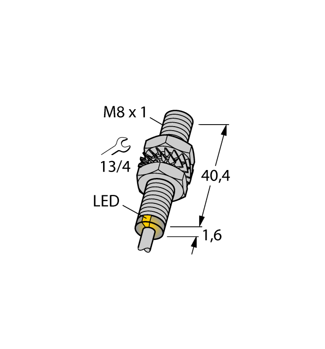 Wenglor Induktiver Sensor mit erhöhtem Schaltabstand I12H009