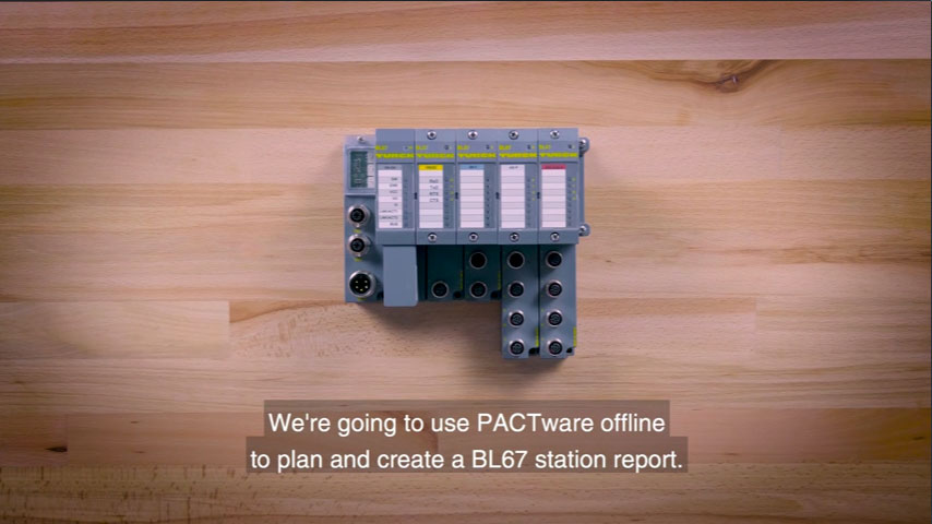 PACTtware: So planen und erstellen Sie BL67-Stationsberichte (Englisch)