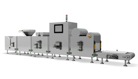 Aus mehreren Teilen zusammengesetzte modulare Maschine mit dezentralen I/O-Komponenten in IP67